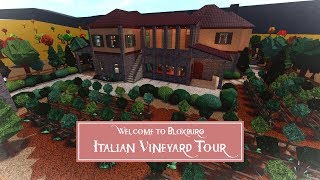 Italian Vineyard Tour  Roblox  Welcome to Bloxburg [upl. by Annaiv]