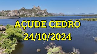 AÇUDE CEDRO DADOS ATUALIZADOS HOJE 24102024 QUIXADÁ CEARÁ [upl. by Enyamert865]