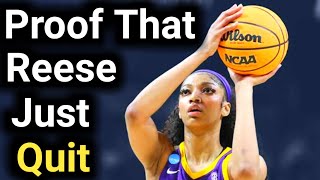 Angel Reese recently quit the WNBA and here’s proof she disclosed an injury [upl. by Hobie]