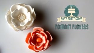 How to make a fondant flower for your cakes How To Cake Decorating Tutorial Simple [upl. by Swartz585]