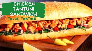 Chicken Tantuni Sandwich Recipe  Tavuk Tantuni Tarifi [upl. by Atiuqahc]