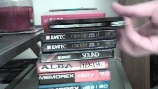 VINTAGE CASSETTE TAPE COLLECTION MAXELL BASF TDK MEMOREX AND MORE [upl. by Chev440]