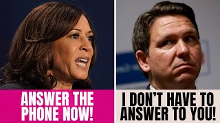 Kamala Got MAD Says Gov IGNORED Her Call Then He CLAPPED Back  Kamala Harris vs Ron Desantis [upl. by Vanny]