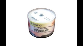 0246 50 Adet Princo boş DVD R 16x 47 GB 120 Dakika m15659 [upl. by Ulita]