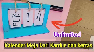 Kalender Dari Kardus  Kerajinan Kardus Bekas [upl. by Pall269]