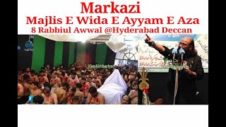 8 Rabbiul Awwal Live From Hyderabad Deccan Ruqsat Ki Ghadi Ay Karbala Walon Khudahafiz 1446 Hijri [upl. by Lasko422]