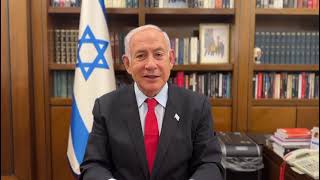 Israeli Prime Minister Benjamin Netanyahu greets the Feast of Tabernacles 2023 delegates [upl. by Amri]