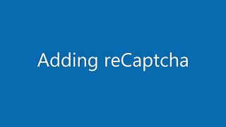 adding reCaptcha to your Form on ChronoForms7 [upl. by Annoyed483]