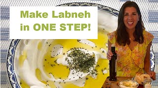 How to make labneh in ONE STEP [upl. by Oicangi]