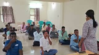 Yoga and breathing exercise for Police officials [upl. by Ojibbob]