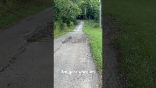 3rd gear wheelie on kx112 [upl. by Fairweather216]