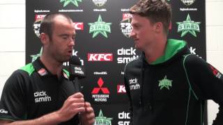 Stars PostMatch Highlights v Renegades  20 Dec 2013 [upl. by Ahsets]