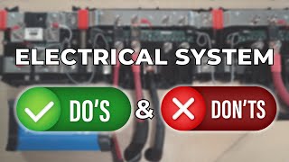 8 DIY CAMPER ELECTRICAL SYSTEM DOS AND DONTS [upl. by Stent868]