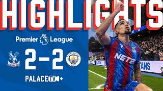 FOUR GOALS amp A RED 🟥 in thriller v CHAMPIONS  MATCH HIGHLIGHTS  Crystal Palace 22 Manchester City [upl. by Curr221]