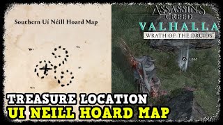 Southern Ui Neill Hoard Map Treasure Location in AC Valhalla Wrath of the Druids [upl. by Jadwiga]