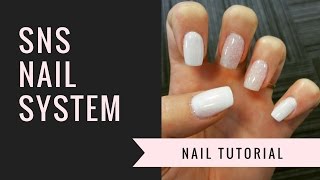 SNS Nail Tutorial  Natural Nails  jiannajay [upl. by Ellita]