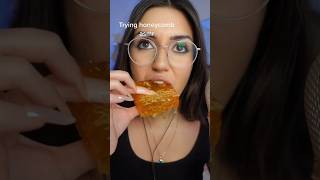 Trying honeycomb for the first time 🍯 asmr shorts shortsvideo [upl. by Flaherty560]