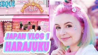 ♡ SHOPPING IN HARAJUKU  JAPAN VLOG 1 ♡ [upl. by Atilahs357]