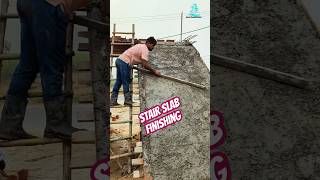 How to Finish Stairs Slabs Like a Pro stair construction shorts [upl. by Cornwall408]