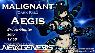 PSo2 NGS R2 Aegis  Braver 1258 solo but Im bad at the game [upl. by Olds462]