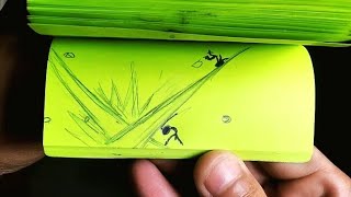 Stickman luta em Animação de Flipbook Shorts [upl. by Nnednarb776]