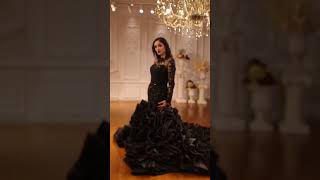 What a beautiful quince dress Amanda Novias Black wedding dress [upl. by Adnovoj39]