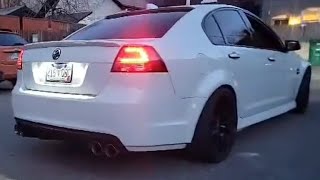 PURE AUSTRALIAN V8 SOUND Pontiac G8 Holden Conversion with Universal Valved Mufflers [upl. by Enaed]