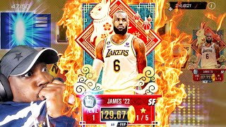 PULLING AMBER LEBRON In PRESS YOUR DUNK PACK OPENING NBA 2K Mobile Season 5 [upl. by Rattray]