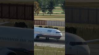 X plane 12 Zibo Boeing 737800 Zakynthos Landing  LGZA Tower view [upl. by Bentley]