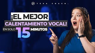 PREPARA Y LIMPIA TU VOZ ANTES DE CANTAR CON ESTOS EJERCICIOS DE CALENTAMIENTO VOCAL EN 15 MINUTOS [upl. by Sheena]