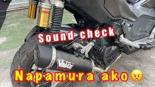 VMAX RACING POWER Pipe  ADV 150 SOUND CHECK [upl. by Anetsirk]