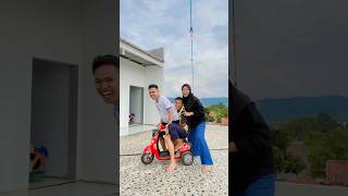 NAIK MOTOR KECIL BERTIGA😅🤣 shorts [upl. by Bryan]