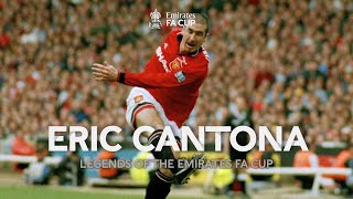 Eric Cantona  Best Moments  Legends of The Emirates FA Cup [upl. by Ociredef712]