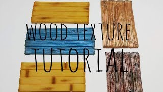 Polymer Clay Wood Texture Tutorial [upl. by Wawro757]