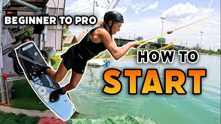 How to START  Beginner to PRO Cable Wakeboarding Tutorial [upl. by Susana]