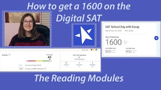 How to get a perfect score on the Digital SAT Reading Modules from a 1600 scorer [upl. by Lairea11]