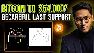 BITCOIN To 54000  Last Support  Bitcoin Updates  Crypto Market Updates Today [upl. by Aihsemot]