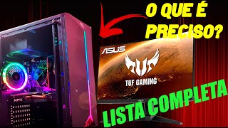 QUAIS PEÇAS SÃO NECESSARIAS PARA MONTAR UM PC GAMER [upl. by Alroy]