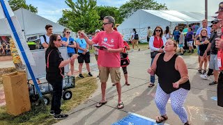 Shae in the pit spitting contest at the National Cherry Festival in Traverse City [upl. by Cornwell]