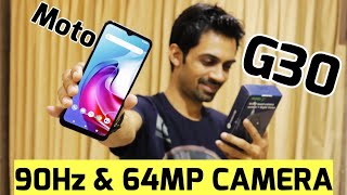 Moto G30 Unboxing amp First Impression 🔥 Rs10999 me 64MP Quad CAMERA 👍 [upl. by Gregor]