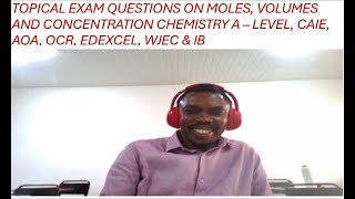 TOPICAL QUESTIONS ON MOLES VOLUMES AND CONCENTRATION  A  LEVEL AS SEASON 1 [upl. by Dang]