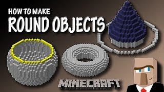 HOW TO MAKE ROUND OBJECTS IN MINECRAFT Sphere Torus Cone and More [upl. by Ainegue]