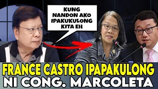 CONG MARCOLETA IPAKUKULONG SI FRANCE CASTRO 🤣 [upl. by Emelun]