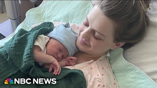 Woman gives birth to baby as Hurricane Milton hit Florida [upl. by Melessa436]