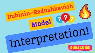 Dubinin–Radushkevich Model Interpretation [upl. by Aurora925]