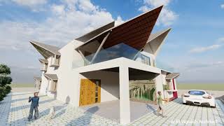 sloped roof houselumion rendering [upl. by Swope830]