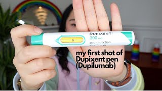 My first shot of Dupixent  Dupilumab its happening [upl. by Llyrehc]