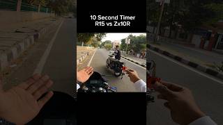 10 Second Timer R15 vs Zx10R shorts trending shortvideo [upl. by Nuriel]