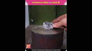 Hydraulic press VS Coins Earth fact in telugu shorts [upl. by Ahsieyk221]