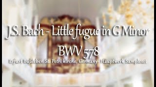 JS Bach  Little Fugue in G minor BWV 578 [upl. by Lerual]